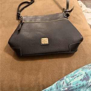 Dooney & Bourke Black Pebble Leather Crossbody Bag